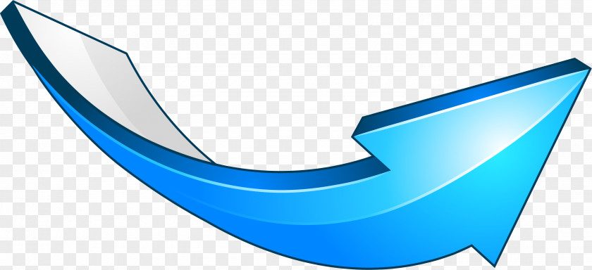 Blue Curve Arrow PNG curve arrow clipart PNG