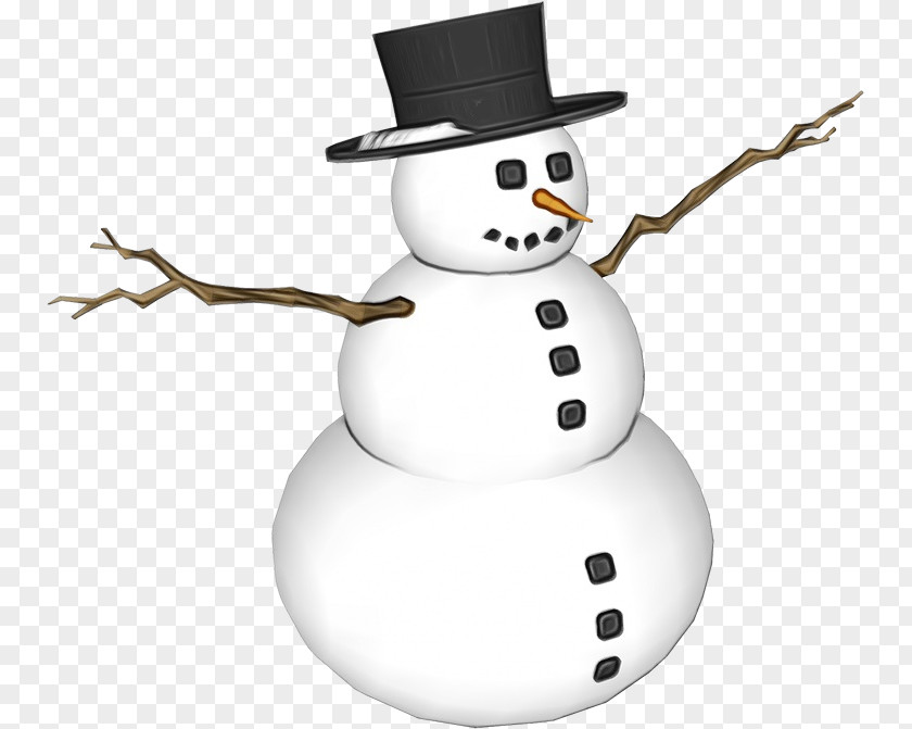 Snowman Wet Ink PNG