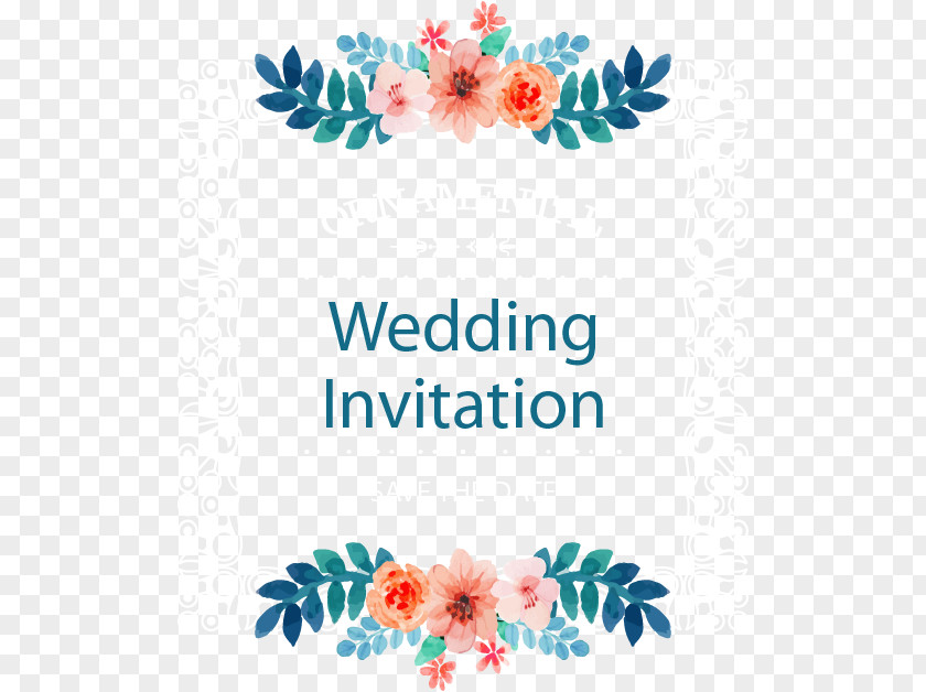 Vector Wedding Invitations Invitation Picture Frame Flower PNG