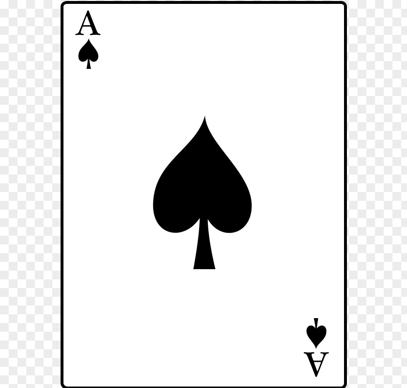 Ace Card Of Spades Playing Hearts Clip Art PNG