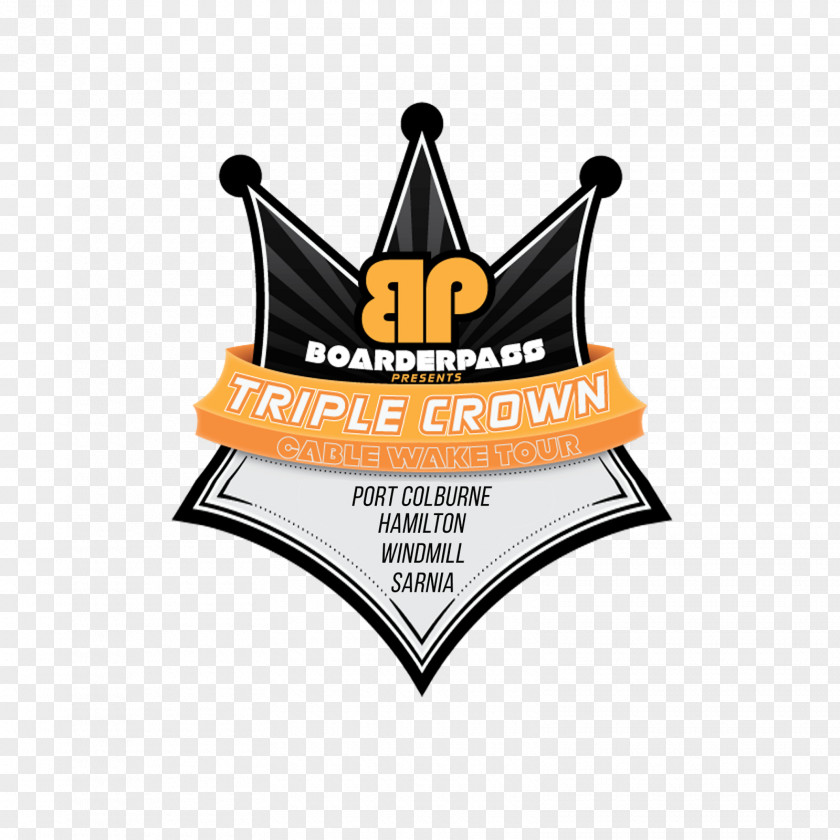 Crown Logo Boarder Pass Sarnia Wakeboarding Label PNG