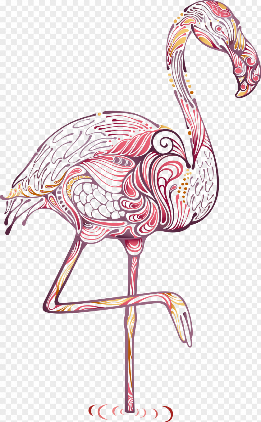 Flamingo Drawing Royalty-free Clip Art PNG