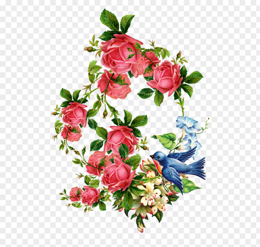 Flower Paper Cloth Napkins Decoupage Floral Design PNG