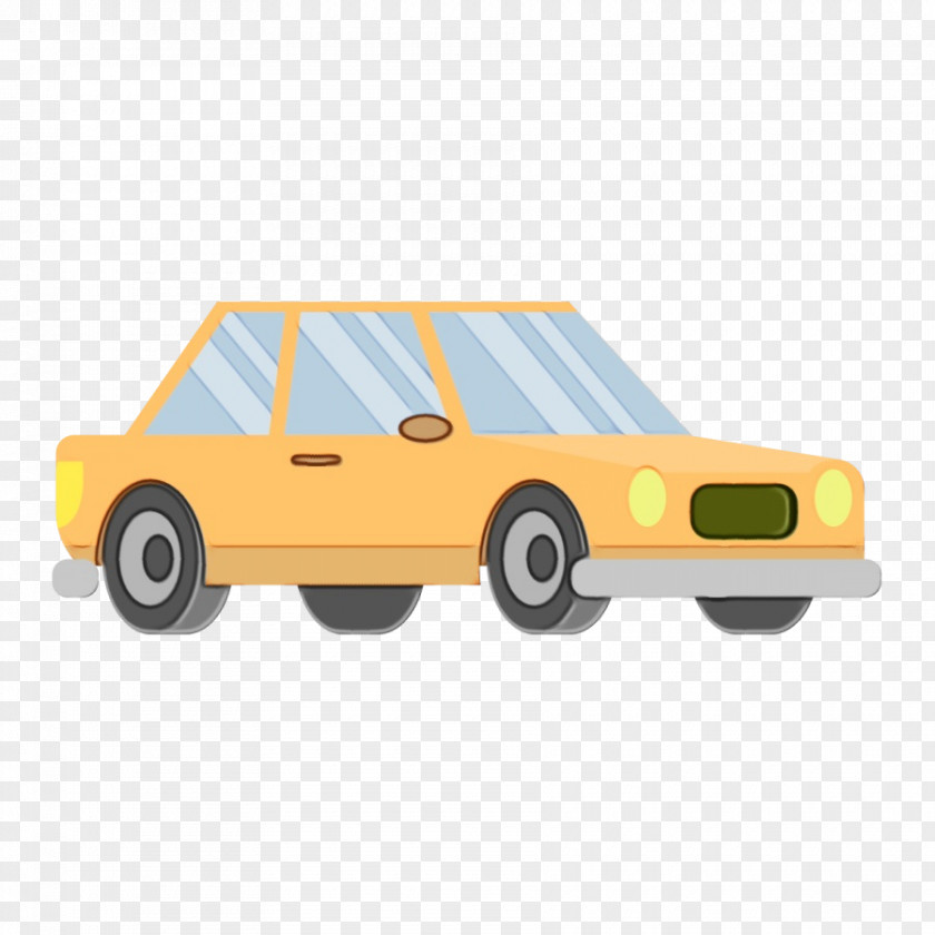 Compact Car Model Yellow Automobile Engineering PNG