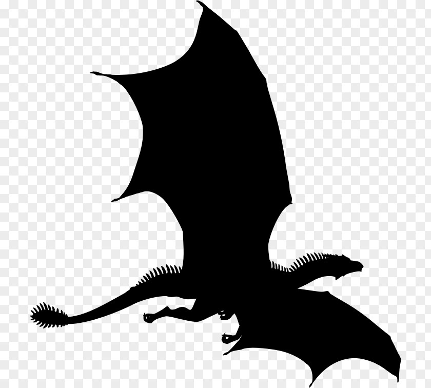 Dragon Silhouette Clip Art PNG