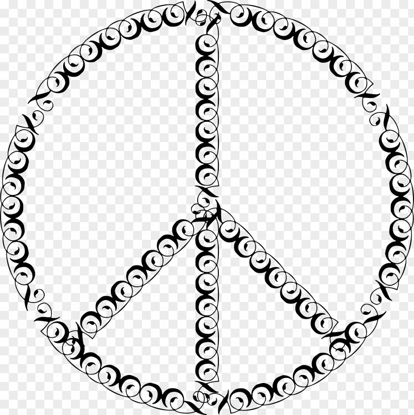 FILIGREE Peace Symbols Emoji Clip Art PNG