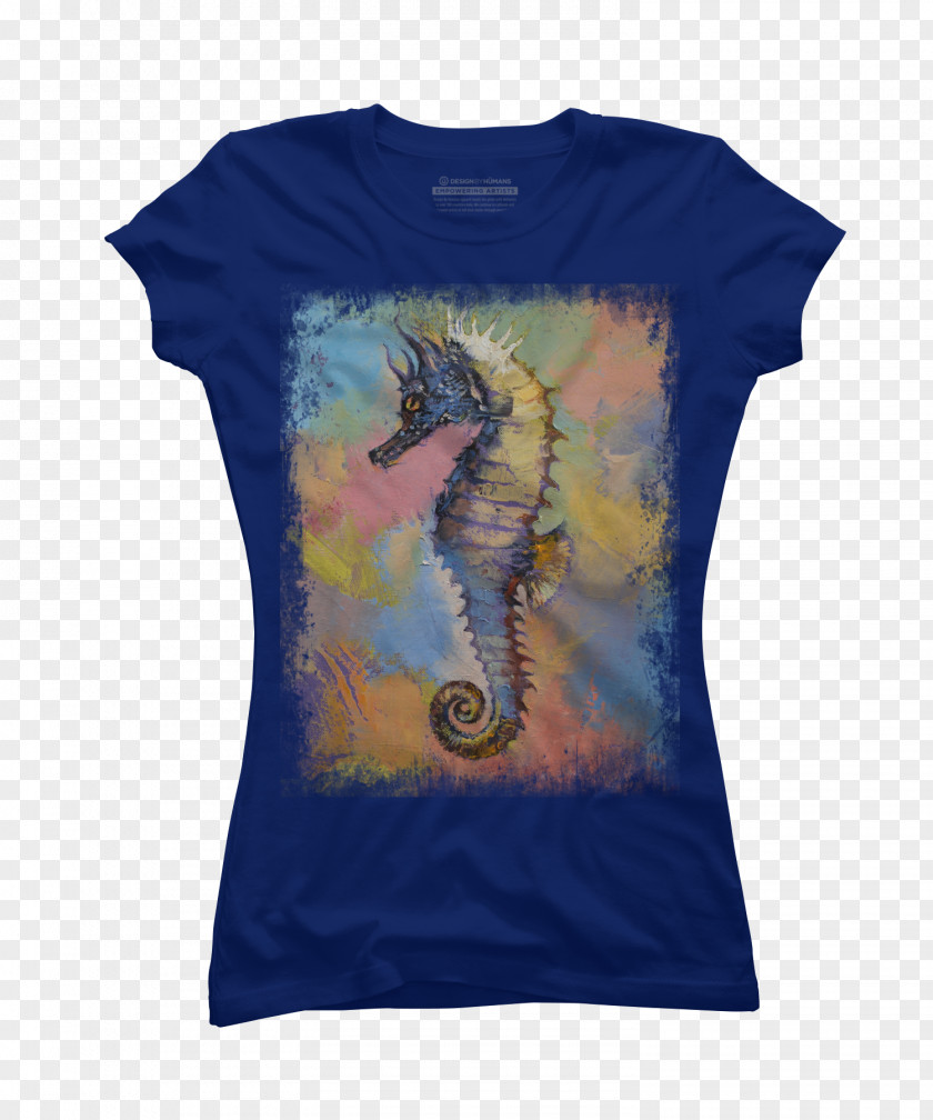 Seahorse T-shirt Hoodie Top Sleeve PNG