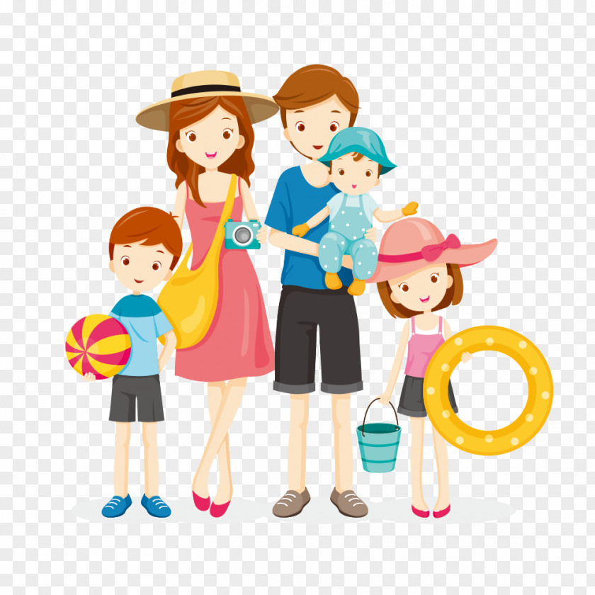 Summer Family Vacation Vector Graphics Royalty-free Image Travel Illustration PNG