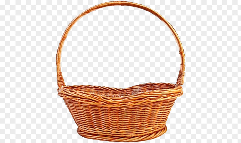 Wicker Basket Storage Gift Oval PNG