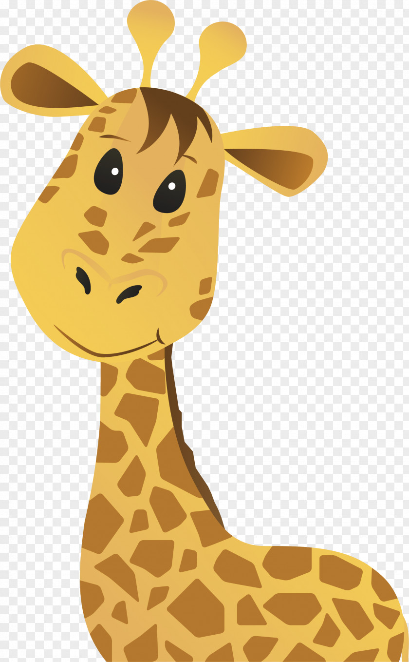 Cute Giraffe Euclidean Vector Clip Art PNG