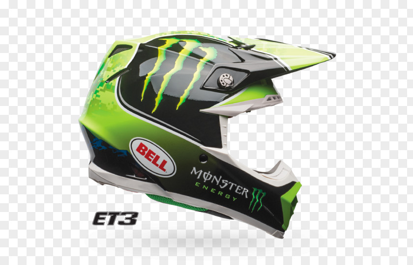 Dirt Track Racing Motorcycle Helmets Monster Energy Motocross Bell Sports PNG