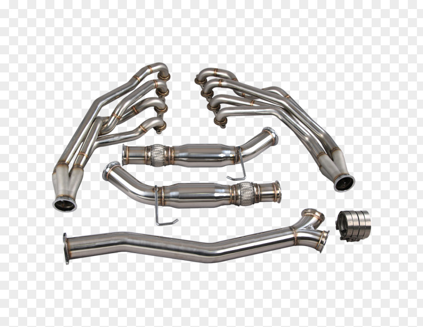 Exhaust Pipe System Car Nissan 240SX Manifold Aftermarket Parts PNG