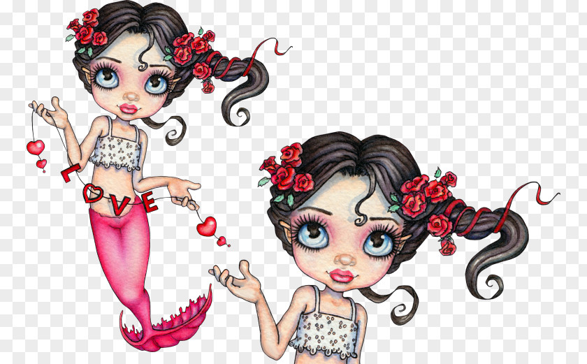 Mermaid Fairy Coloring Book PNG