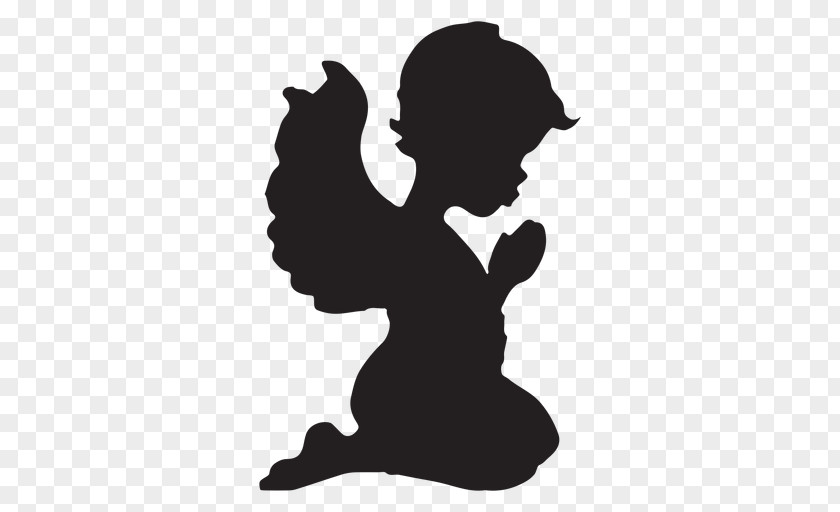 Prayful Silhouette Vector Graphics Illustration Vexel PNG