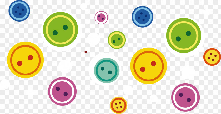 Button Pattern Printing Material Smiley Clothing PNG