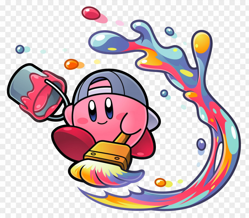 Watercolor Star Kirby's Dream Collection Kirby Super Wii U PNG