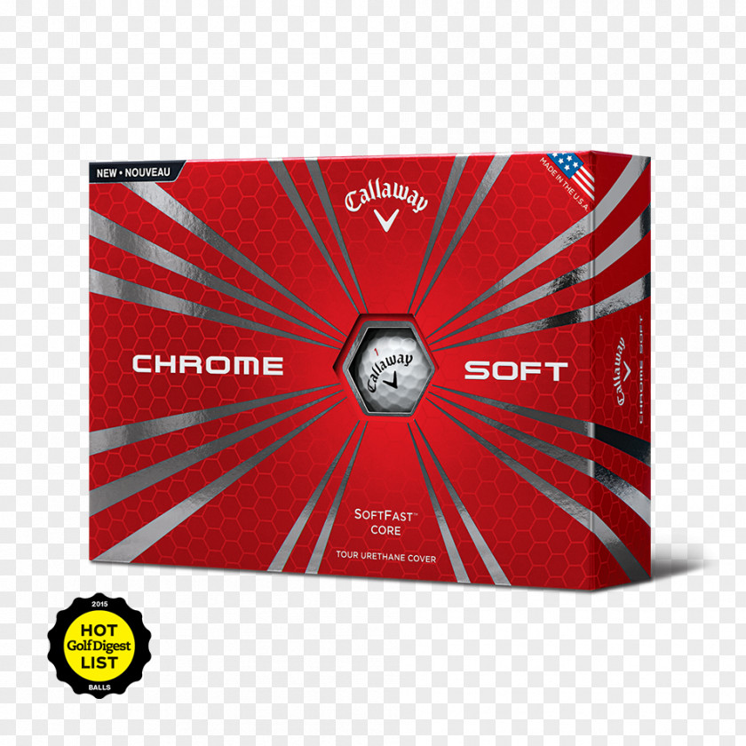 Golf Callaway Chrome Soft X Balls PNG