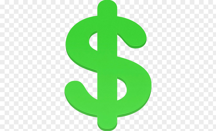 Green Symbol Dollar Currency Sign PNG