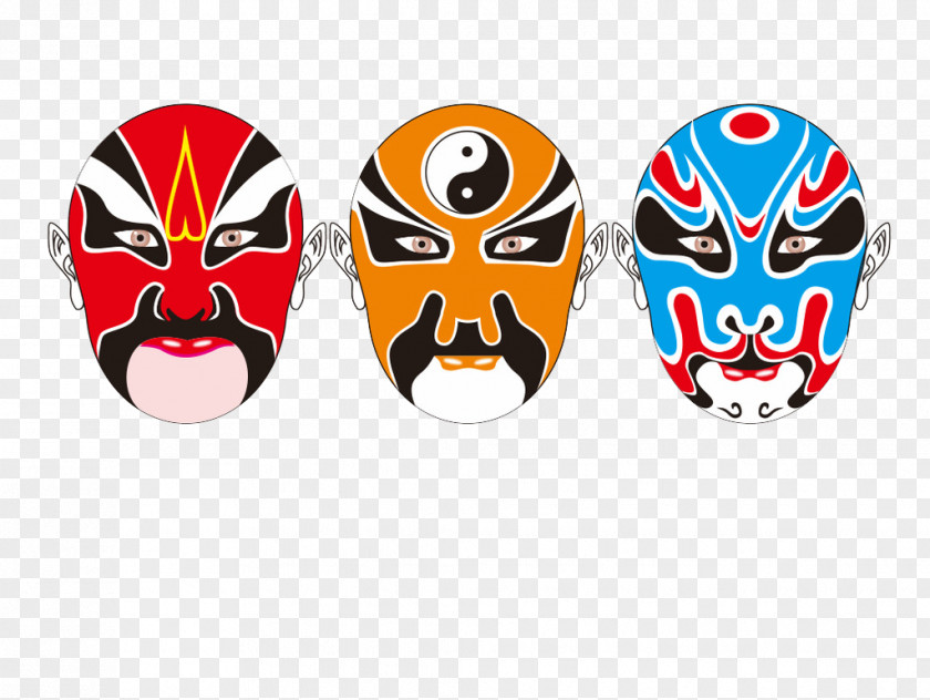Hand Painted Face Mask Painting Cartoon PNG