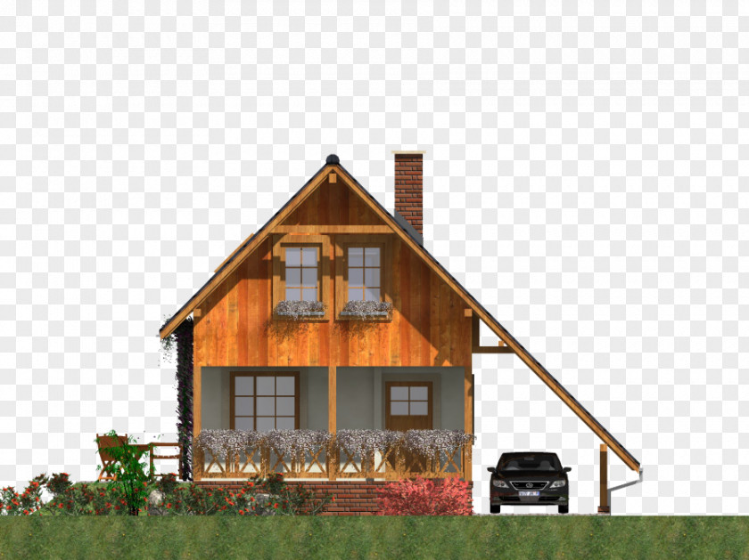 House Cottage Log Cabin Shed Facade PNG