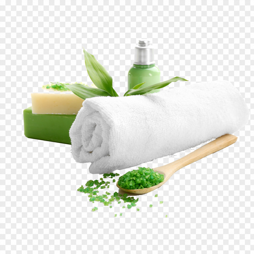 Spa Towel Soap Bath Salts Cosmetology PNG