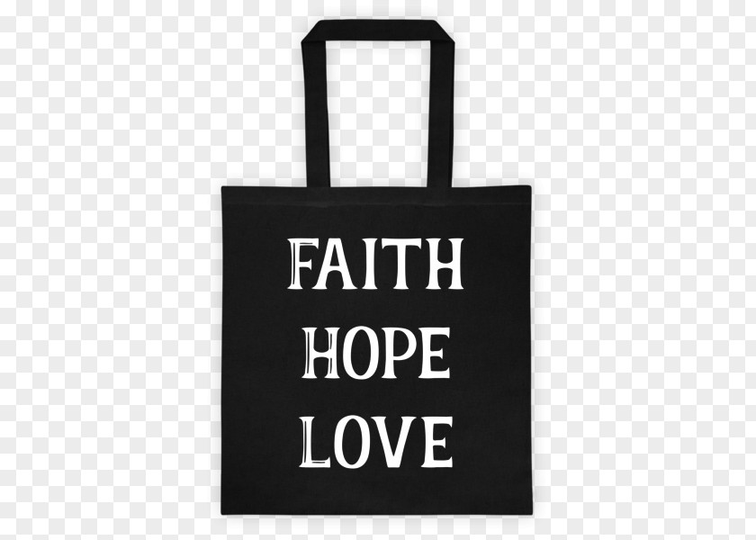 Faith Hope Love Tote Bag T-shirt Gold Canvas PNG