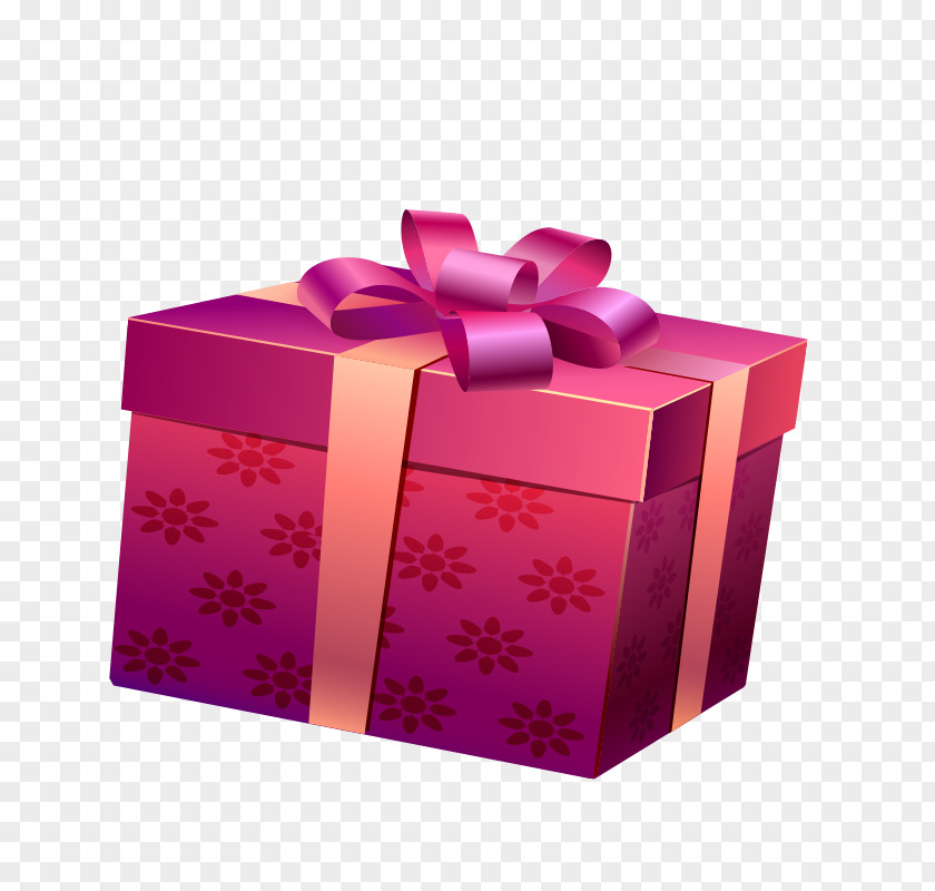 Gift Purple Square PNG