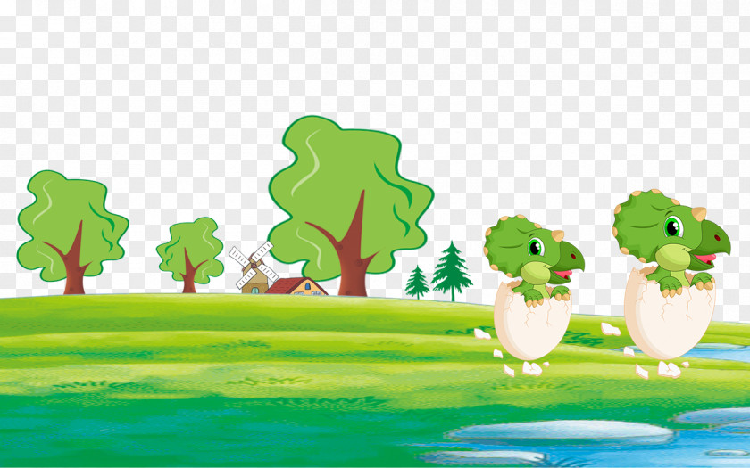 Green Meadow Wallpaper PNG