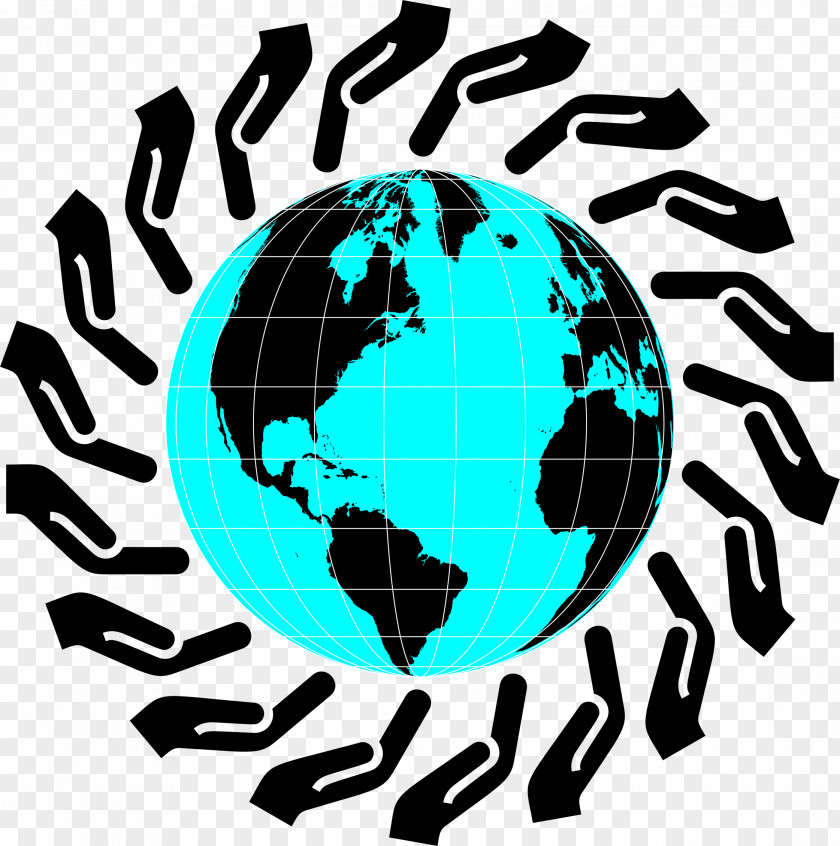 Helping Hands Frames World Map Globe Stock Photography PNG
