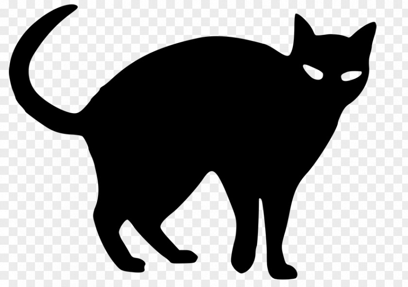 Cat Black Silhouette Drawing Clip Art PNG