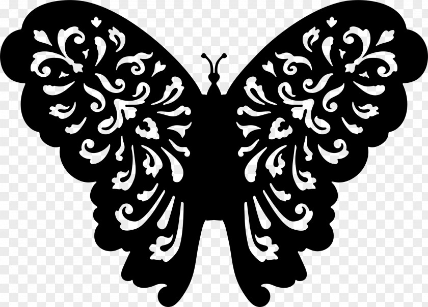 Decals Butterfly Black And White Clip Art PNG