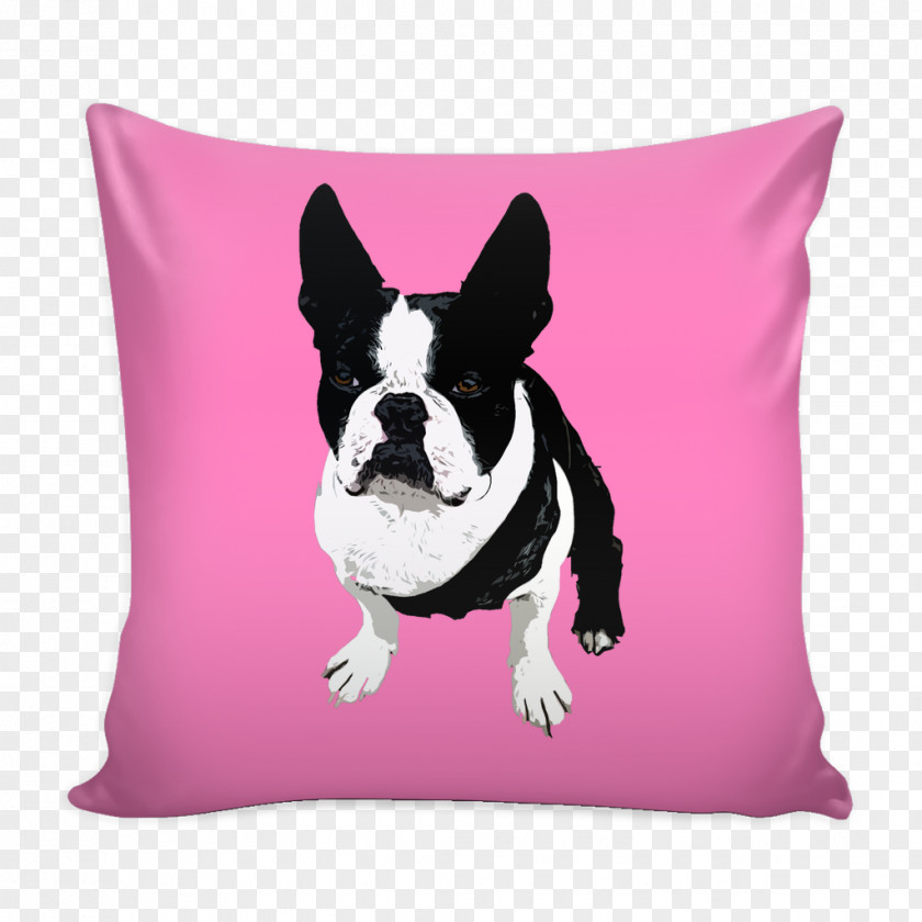 Pillow Boston Terrier French Bulldog Lakeland Pug PNG