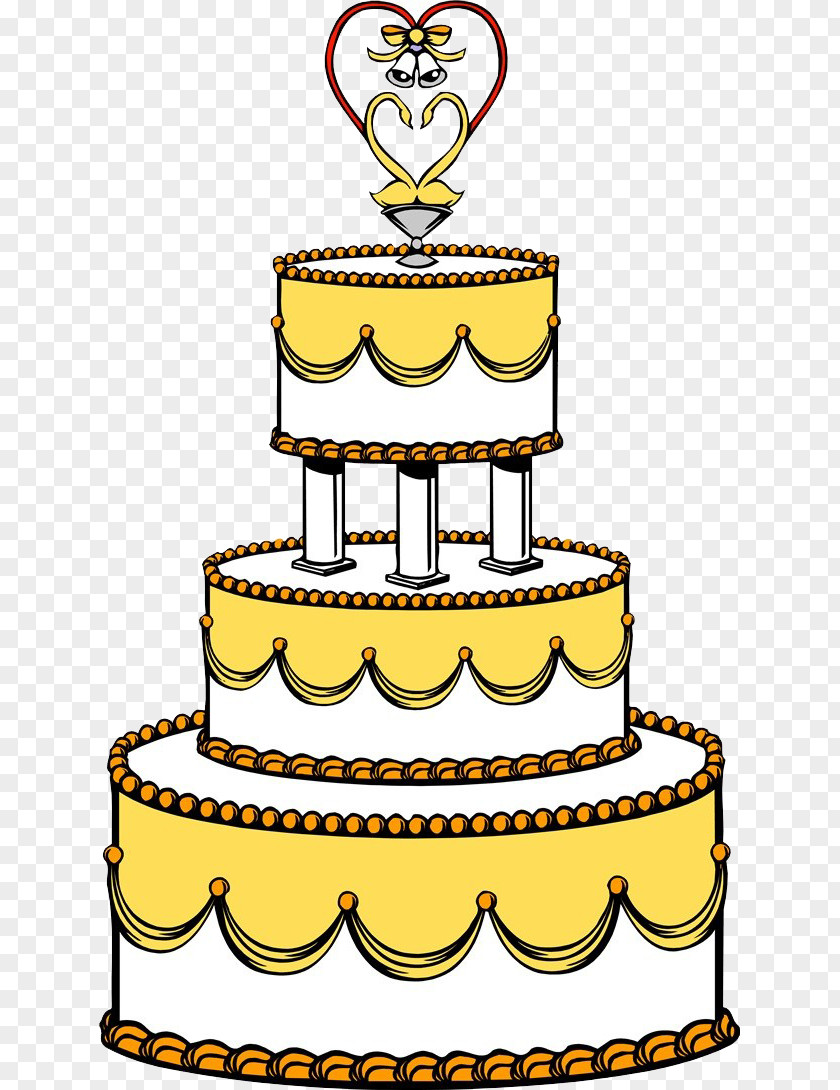 Wedding Cake Illustration Clip Art PNG