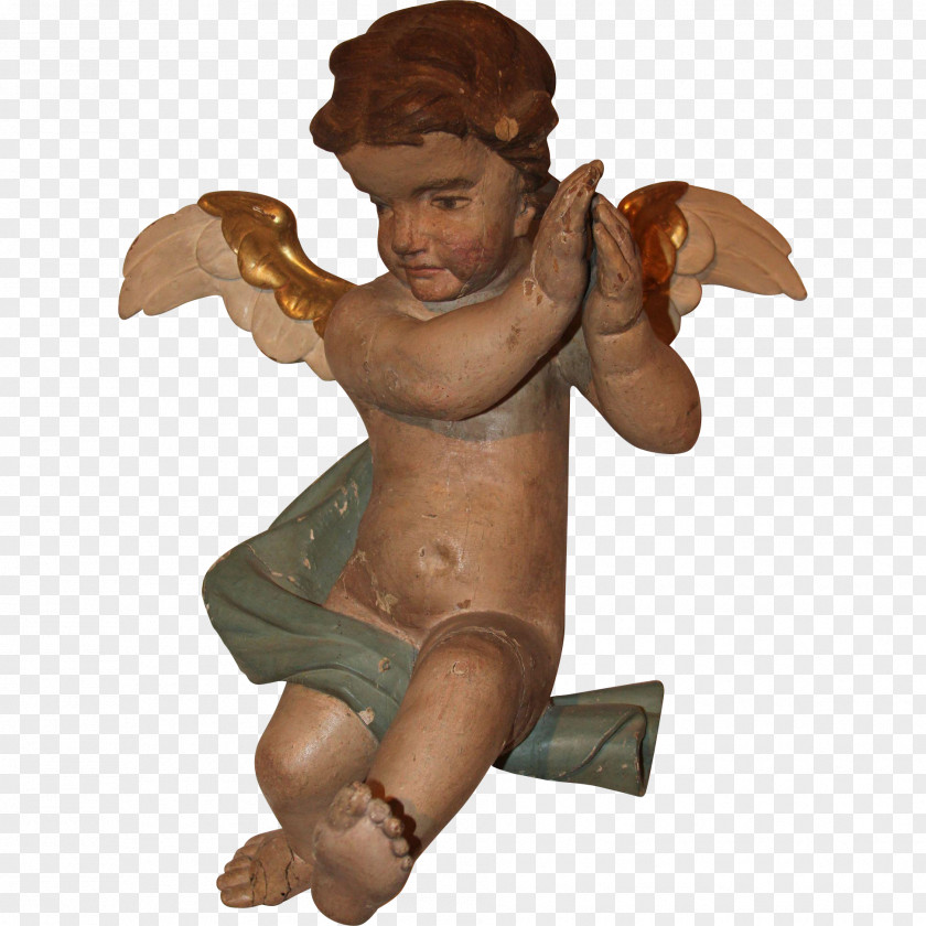 Angel Cherub Statue Baroque Sculpture Putto PNG