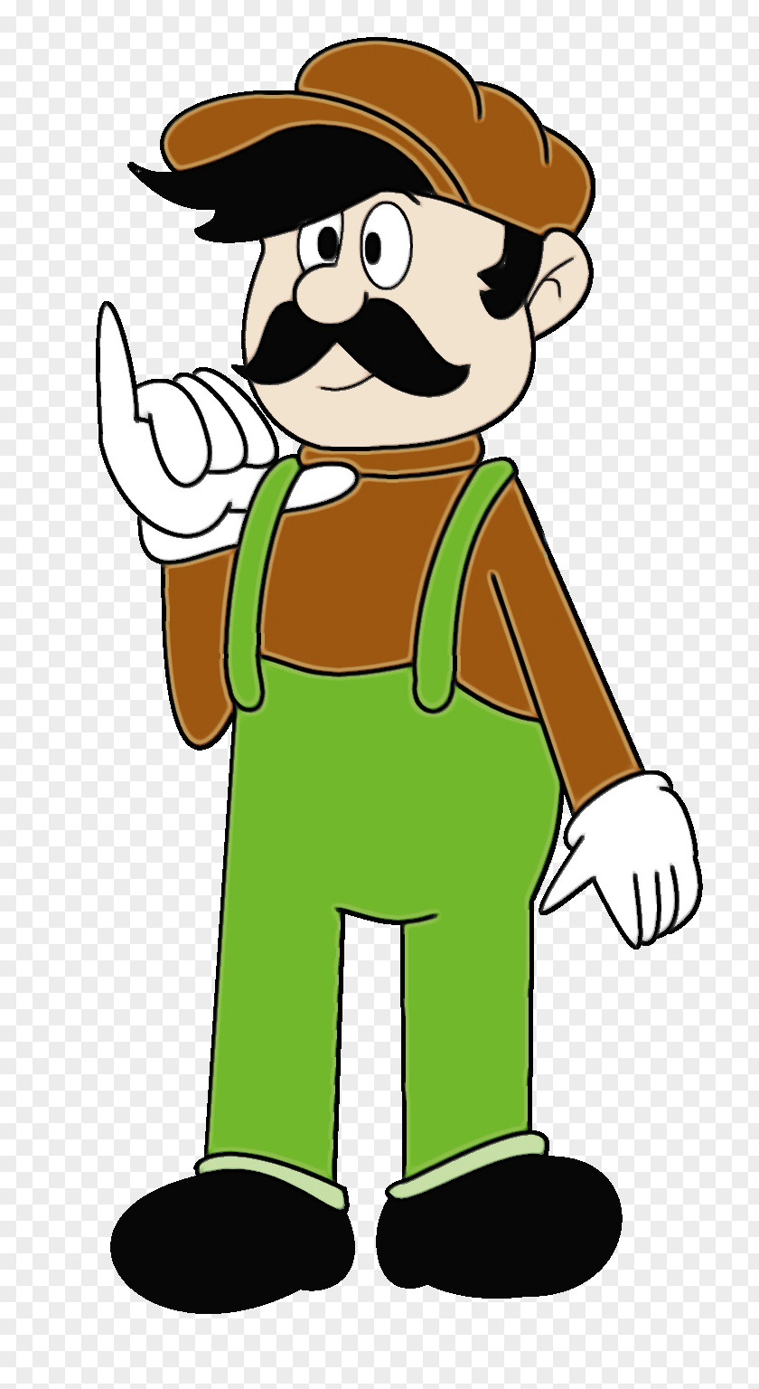 Costume Pleased Cartoon Clip Art Green Fictional Character Finger PNG