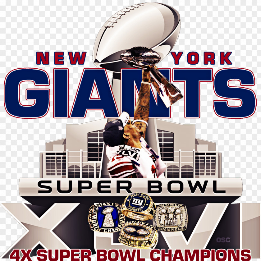 New York Giants Super Bowl XLVI 2017 Season XLII XXV PNG
