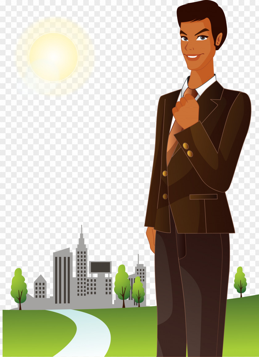 Vector Business Man Download Cartoon PNG