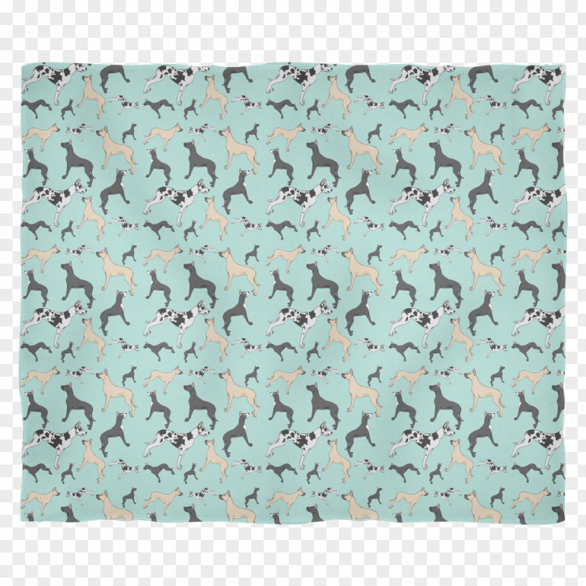 Dog Breed Place Mats Camouflage Turquoise PNG