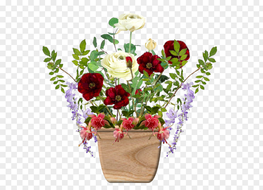 Flower Garden Roses Cut Flowers Floral Design Flowerpot PNG