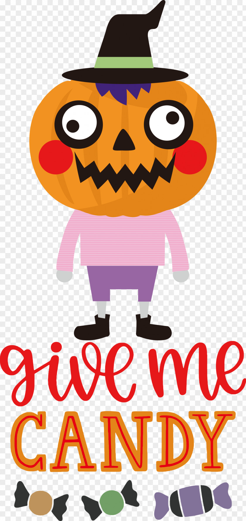 Give Me Candy Trick Or Treat Halloween PNG