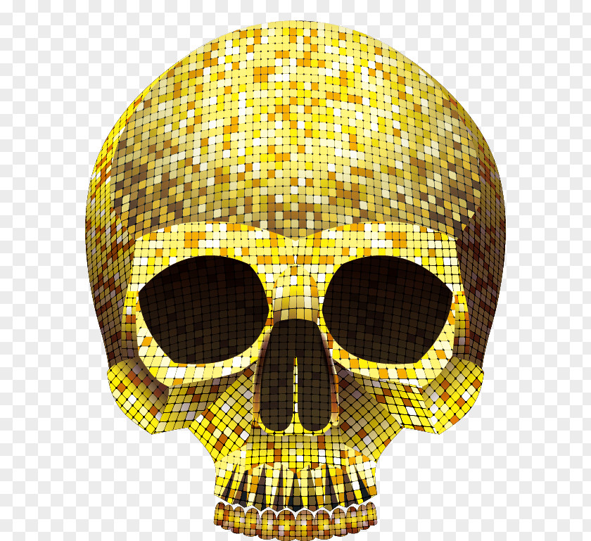 Golden Skull Clip Art PNG