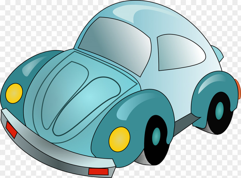 Blue Beetle Volkswagen Type 2 Car 4 PNG