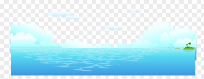Fresh Ocean Background Vector PNG