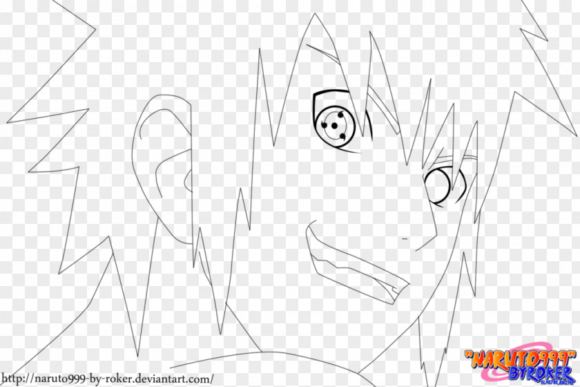 Menma Naruto Line Art Eye Sketch PNG