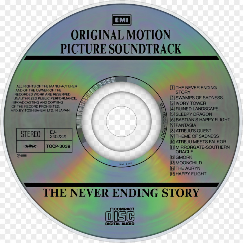 Neverending Story Tattoo Compact Disc Brand Disk Storage PNG