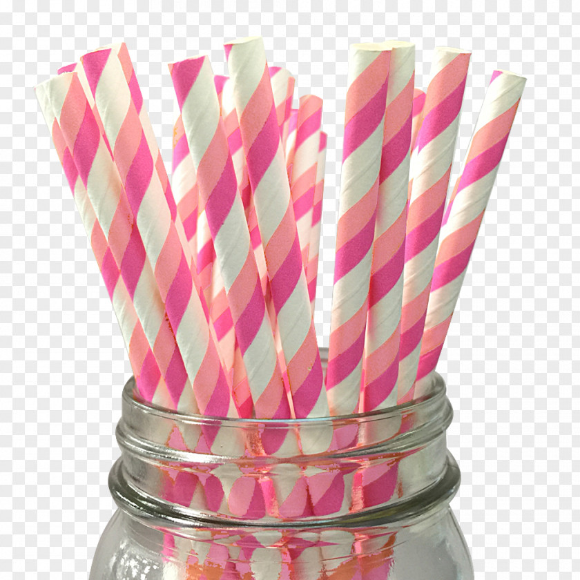 Pink Straw Drinking Paper Bag Plastic PNG