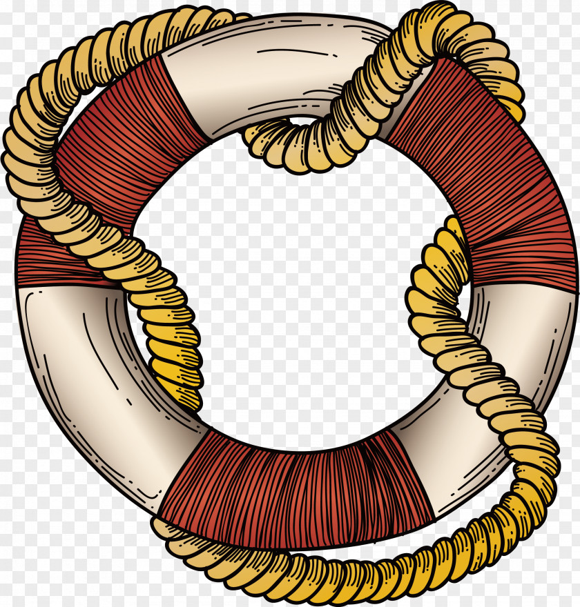Red And White Striped Swim Ring Clip Art PNG