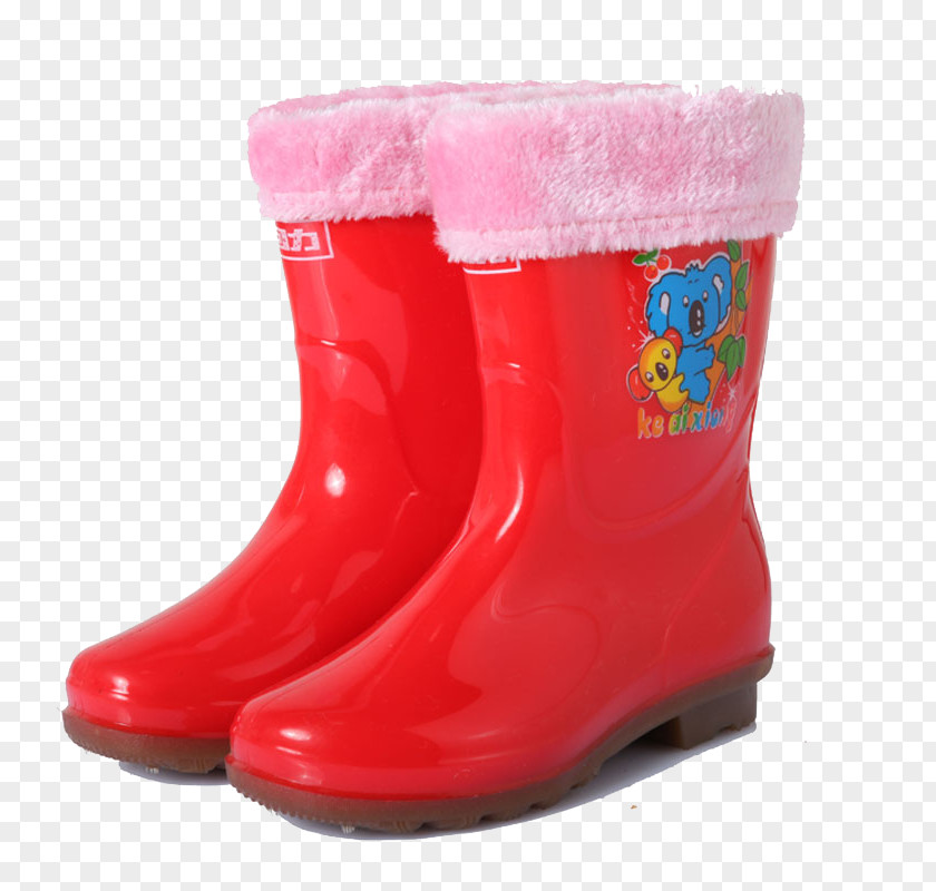 Red Rain Boots Wellington Boot Shoe Designer PNG