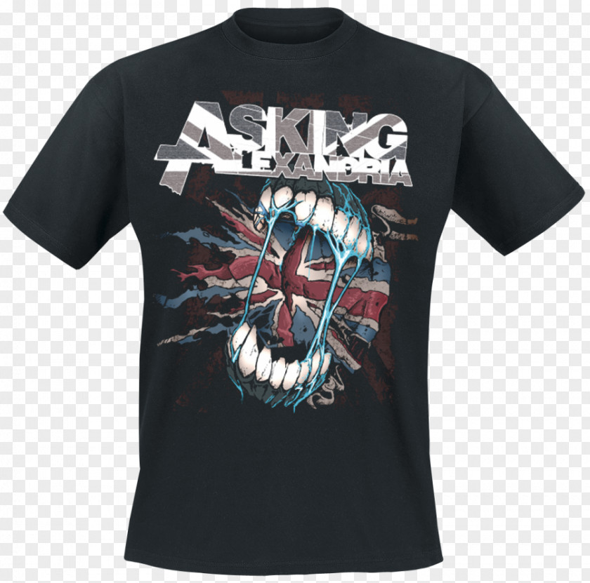 T-shirt Asking Alexandria From Death To Destiny Reckless & Relentless Stand Up And Scream PNG