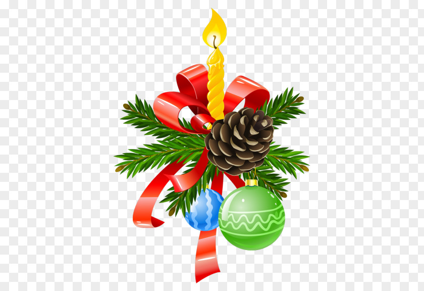 Christmas Decoration Candle Santa Claus Tree PNG